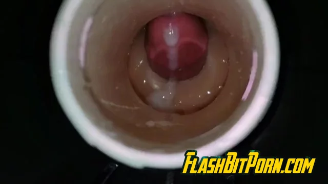 Fucking Fleshlight Launch (INSIDE VIEW) Moaning Cumshot to Fucking Her BF
